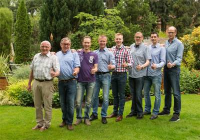 M�rsen - v.l.: Ludwig Schmidt, Heinrich Schmidt, Henning Hohnholt, Carsten Schmidt, Alexander Kunst, Fritz Sch�tte, Jens Bley, Volker Wessels