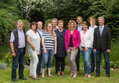 Twistringen - v.l.: Klaus-J�rgen Erdmann, Sabine N�lker, Matthias Spils, Sabine Meyer, Peter Piening, Gisela Hanschen, Silke Dubbert, Frank H�mer, Katrin Schwarze, Thomas Brackmann, Frank Hammann